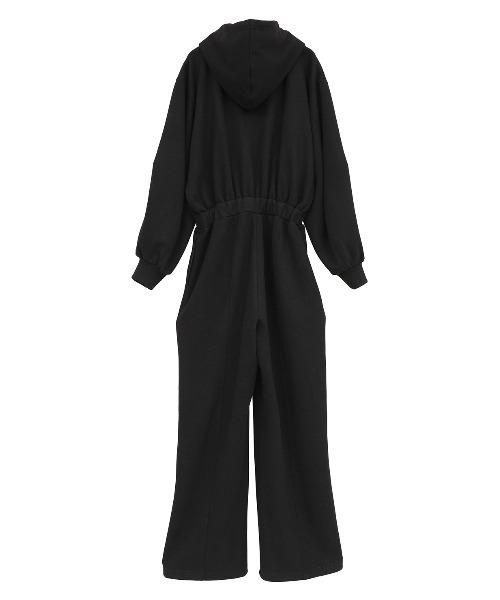 CLANE(クラネ)の「HOODED SWEAT ALL IN ONE(つなぎ/オールインワン・レディース・グレー/ベージュ・1/0)」の11枚目の写真