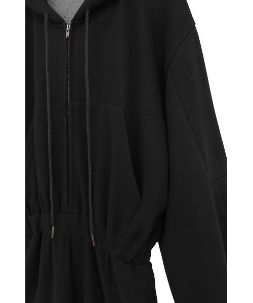 CLANE(クラネ)の「HOODED SWEAT ALL IN ONE(つなぎ/オールインワン・レディース・グレー/ベージュ・1/0)」の17枚目の写真
