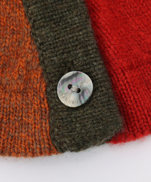 CITYSHOP（シティーショップ）の「YANYAN CHECK HOOD YYW24-1732：バラクラバ（ニットキャップ/ビーニー・レディース・レッド・FREE）」の9枚目の写真