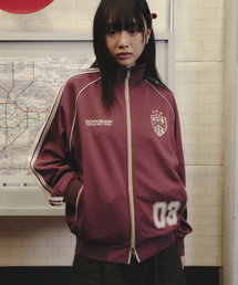 コンビネーションテープジャージトラックジャケットバーガンディ