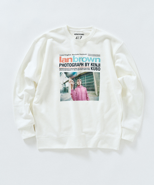 417 EDIFICE(フォーワンセブンエディフィス)の「KENJI KUBO PHOTO SWEAT / フォトスウェット(スウェット・メンズ・ブラック/ホワイト×ホワイト/ブラックミックス/ホワイト/ホワイト系その他/ブラック系その他・MEDIUM/LARGE)」の4枚目の写真