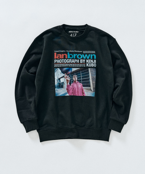 417 EDIFICE(フォーワンセブンエディフィス)の「KENJI KUBO PHOTO SWEAT / フォトスウェット(スウェット・メンズ・ブラック/ホワイト×ホワイト/ブラックミックス/ホワイト/ホワイト系その他/ブラック系その他・MEDIUM/LARGE)」の1枚目の写真