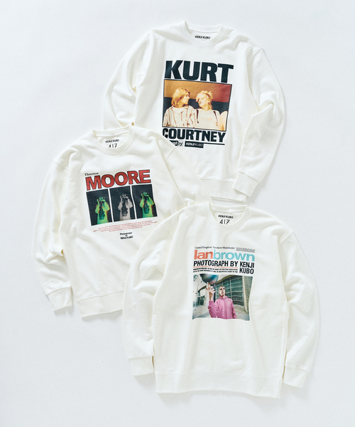 417 EDIFICE(フォーワンセブンエディフィス)の「KENJI KUBO PHOTO SWEAT / フォトスウェット(スウェット・メンズ・ブラック/ホワイト×ホワイト/ブラックミックス/ホワイト/ホワイト系その他/ブラック系その他・MEDIUM/LARGE)」の8枚目の写真
