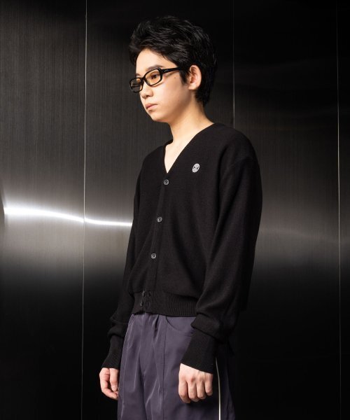 セール】Short Wappen Cardigan (Black)（カーディガン/ボレロ