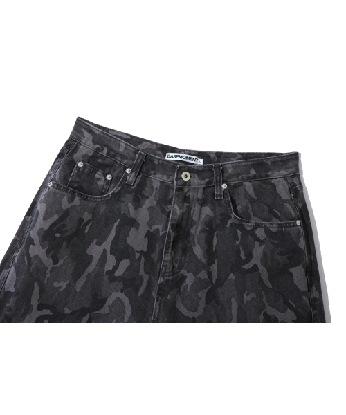 BASEMOMENT(ベースモーメント)の「カモウォッシュドセクションパンツグレー(デニムパンツ・メンズ・その他・LARGE/X-LARGE/MEDIUM)」の3枚目の写真