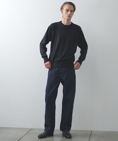 STILL BY HAND(スティルバイハンド)の「【STILL BY HAND】5 pocket denim pants(デニムパンツ・メンズ・ネイビー・44/46)」の4枚目の写真