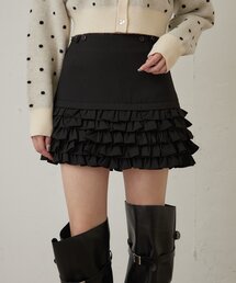 mline | [mline]ストライプフリルミニスカ(スカート)