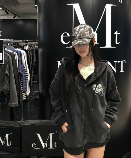 MUCENT(ムセント)の「シグネチャーカモミリタリーボールキャップ(カーキ-ベビーピンク、グレー)(キャップ・レディース・カーキ/グレー・FREE)」の13枚目の写真