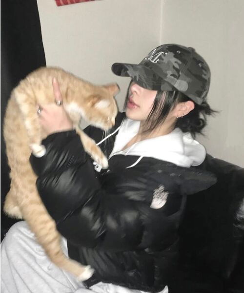 MUCENT(ムセント)の「シグネチャーカモミリタリーボールキャップ(カーキ-ベビーピンク、グレー)(キャップ・レディース・カーキ/グレー・FREE)」の8枚目の写真