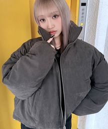 DAESE TOKYO（デセトウキョウ）の「『DAESE TOKYO/デセトウキョウ』ピーチ中綿スタンドカラーショートジャケット（ブルゾン）」