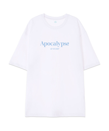 [オーバーサイズ]アポカリプス13番手綿ラウンドネック半袖Tシャツ_ホワイト