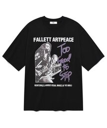 Fallett（ファレット）の「Rock Mood Band Graphic Short Sleeve Tee Black（Tシャツ/カットソー・メンズ）」