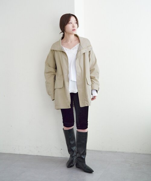 SHENERY（シーナリー）の「ミリタリージャケット（ミリタリージャケット・レディース・カーキ/ベージュ・FREE）」の3枚目の写真
