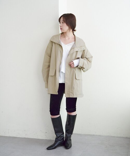 SHENERY（シーナリー）の「ミリタリージャケット（ミリタリージャケット・レディース・カーキ/ベージュ・FREE）」の4枚目の写真