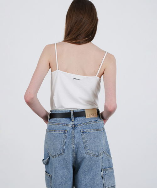 LEVAR（レバー）の「Whenever Standard Sleeveless Top - White（Tシャツ/カットソー・レディース・ホワイト・FREE）」の2枚目の写真