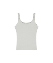 Cookie Wrinkle Sleeveless T-Shirt _ Gray