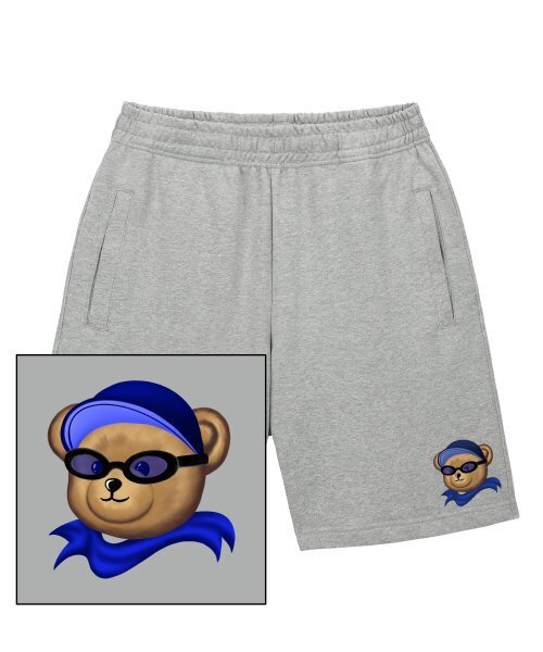 TRIPSHION(トリップション)の「サングラスベアロゴ スウェットハーフパンツ - グレー(その他パンツ・メンズ・その他・LARGE/MEDIUM/X-LARGE)」の1枚目の写真