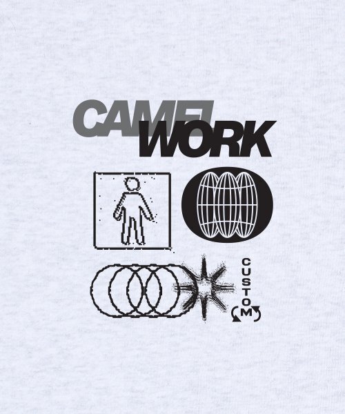 CAMEL WORK(キャメルワーク)の「グリッチスウェットシャツ(アッシュグレー)(スウェット・メンズ・その他・LARGE/MEDIUM/X-LARGE)」の4枚目の写真
