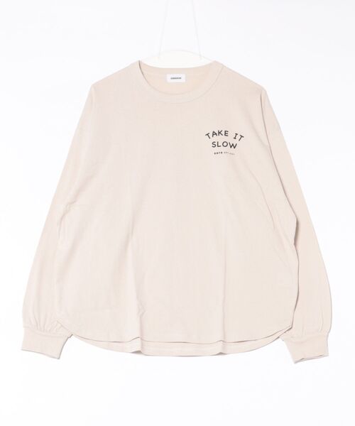 GENERATOR（ジェネレーター）の「ジェネレーター TAKE IT L/S Tシャツ（Tシャツ/カットソー・レディース・ブラック/ベージュ系その他/ホワイト・F）」の3枚目の写真