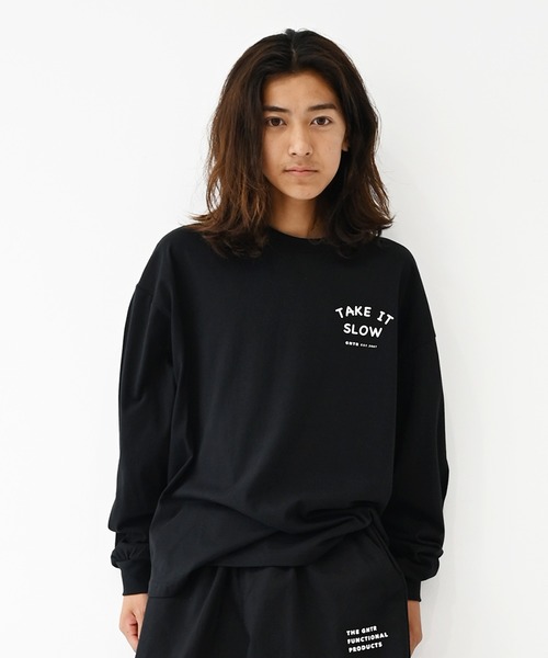 GENERATOR（ジェネレーター）の「ジェネレーター TAKE IT L/S Tシャツ（Tシャツ/カットソー・レディース・ブラック/ベージュ系その他/ホワイト・F）」の2枚目の写真
