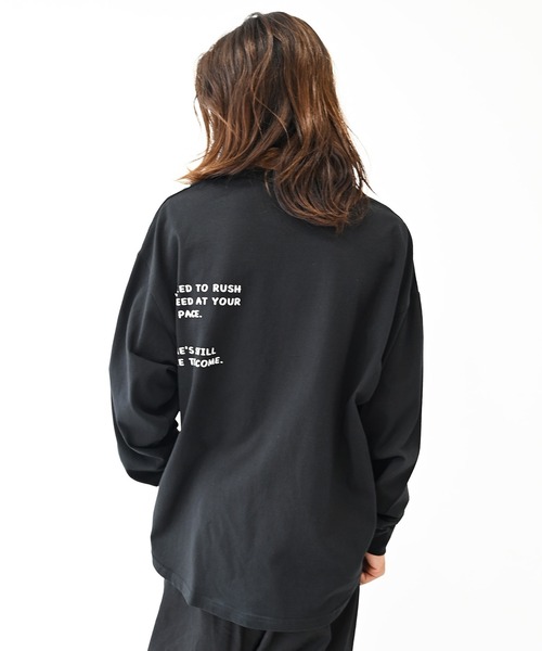 GENERATOR（ジェネレーター）の「ジェネレーター TAKE IT L/S Tシャツ（Tシャツ/カットソー・レディース・ブラック/ベージュ系その他/ホワイト・F）」の8枚目の写真