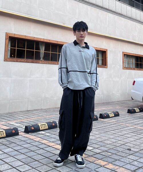 A NOTHING（アナッシング）の「H-T CARGO BALLOON SWEAT PANTS (Charcoal)（スウェットパンツ・レディース・その他・LARGE/MEDIUM）」の3枚目の写真