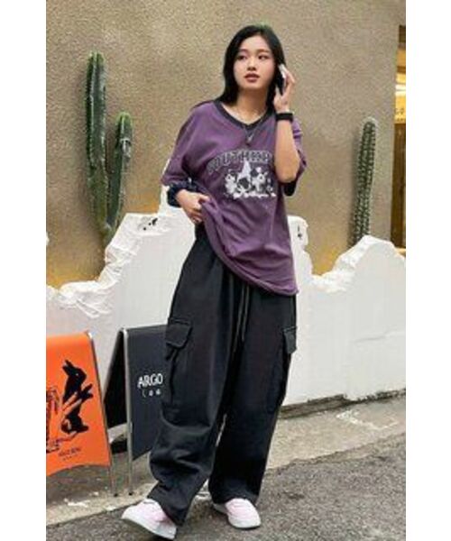 A NOTHING（アナッシング）の「H-T CARGO BALLOON SWEAT PANTS (Charcoal)（スウェットパンツ・レディース・その他・LARGE/MEDIUM）」の13枚目の写真