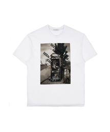 SEEN（シーン）の「PHOTO Contact LOGO WHITE T-SHIRTS (Payphone)（Tシャツ/カットソー）」