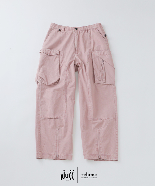 NULL(ヌル)の「NULL TOKYO / ヌル トウキョウ 別注 アウトサイド ロング パンツ(カーゴパンツ・メンズ・チャコールグレー/ブラック/ピンク・MEDIUM/LARGE)」の11枚目の写真