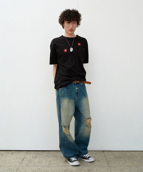 THEVINYLHOUSE（ザバイニルハウス）の「STAR TEE BLACK (VH2EMUT507A)（Tシャツ/カットソー・メンズ・その他・MEDIUM/LARGE/C）」の8枚目の写真