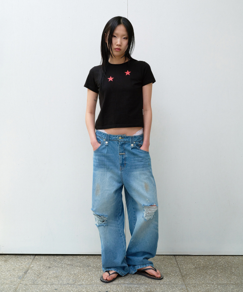 THEVINYLHOUSE（ザバイニルハウス）の「STAR TEE BLACK (VH2EMUT507A)（Tシャツ/カットソー・メンズ・その他・MEDIUM/LARGE/C）」の9枚目の写真