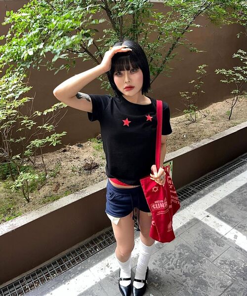 THEVINYLHOUSE（ザバイニルハウス）の「STAR TEE BLACK (VH2EMUT507A)（Tシャツ/カットソー・メンズ・その他・MEDIUM/LARGE/C）」の22枚目の写真