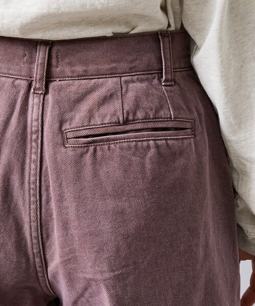 woadblue（ウォードブルー）の「【157/イチゴーナナ】HALF TUCK SHORTS / デニムハーフパンツ（デニムパンツ・レディース・バイオレット・S）」の10枚目の写真