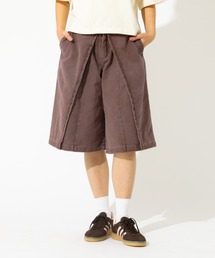 woadblue | 【157/イチゴーナナ】HALF TUCK SHORTS / デニムハーフパンツ(デニムパンツ)