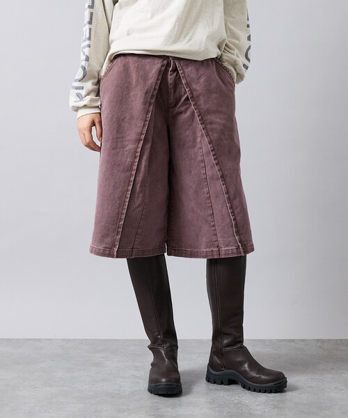 woadblue（ウォードブルー）の「【157/イチゴーナナ】HALF TUCK SHORTS / デニムハーフパンツ（デニムパンツ・レディース・バイオレット・S）」の14枚目の写真