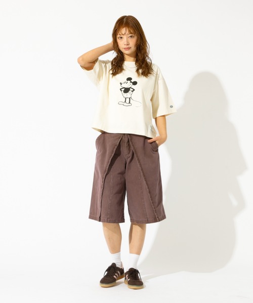 woadblue（ウォードブルー）の「【157/イチゴーナナ】HALF TUCK SHORTS / デニムハーフパンツ（デニムパンツ・レディース・バイオレット・S）」の17枚目の写真