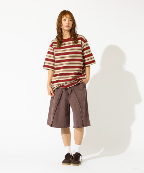 woadblue（ウォードブルー）の「【157/イチゴーナナ】HALF TUCK SHORTS / デニムハーフパンツ（デニムパンツ・レディース・バイオレット・S）」の15枚目の写真