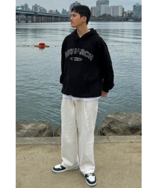 FDR(エフディーアール)の「Felt Double Applique Hood_Black(パーカー・メンズ・その他・LARGE/MEDIUM/SMALL)」の6枚目の写真