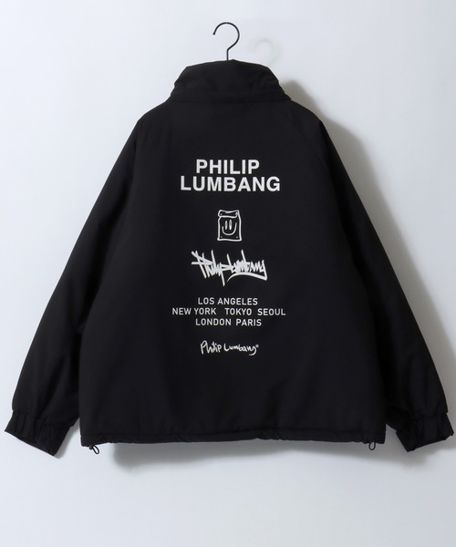 Philip Lumbang(フィリップランバン)の「Philip Lumbang/フィリップ・ランバン 2WAY フード脱着 オーバーサイズ 防風 ドローコード パファージャケット パデッドジャケット ファイバーダウンジャケット レディース メンズ(ダウンジャケット/コート・メンズ・チャコール/ブラウン/ブラック・M/L/XL)」の12枚目の写真