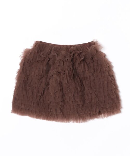 frunco（フランコ）の「チュールミニスカート（スカート・レディース・ブラック/ブラウン/グレー・FREE）」の5枚目の写真