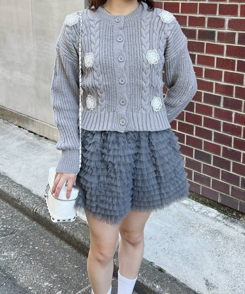 frunco（フランコ）の「チュールミニスカート（スカート・レディース・ブラック/ブラウン/グレー・FREE）」の16枚目の写真