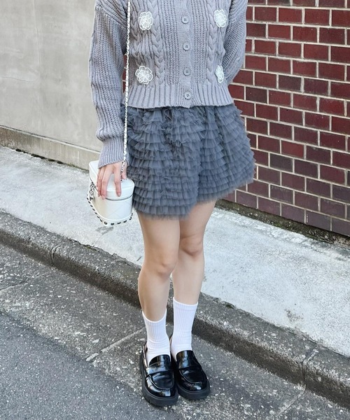 frunco（フランコ）の「チュールミニスカート（スカート・レディース・ブラック/ブラウン/グレー・FREE）」の19枚目の写真