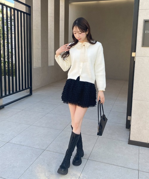 frunco（フランコ）の「チュールミニスカート（スカート・レディース・ブラック/ブラウン/グレー・FREE）」の13枚目の写真