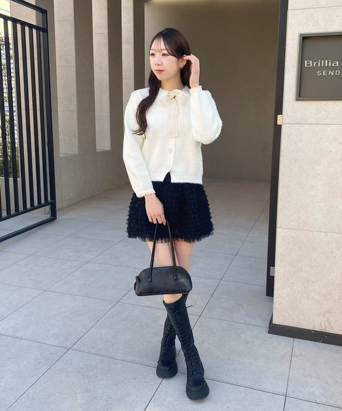 frunco（フランコ）の「チュールミニスカート（スカート・レディース・ブラック/ブラウン/グレー・FREE）」の15枚目の写真