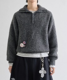 EPNK | Dual-Neck Mulch Button Knit / デュアルネック マルチボタンニット(ニット/セーター)
