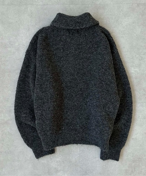 EPNK（イーピーエヌケー）の「Dual-Neck Mulch Button Knit / デュアルネック マルチボタンニット（ニット/セーター・メンズ・ブラウン/チャコールグレー・SMALL/MEDIUM/LARGE）」の16枚目の写真