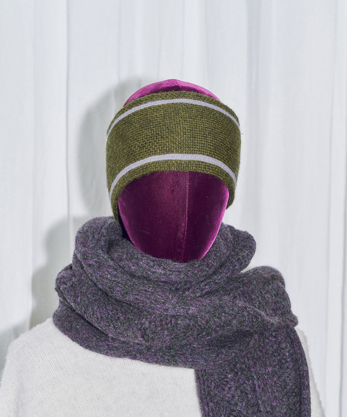 HIGHLAND 2000（ハイランドトゥーサウザンド）の「HIGHLAND 2000 LINE ヘッドバンド（ヘアバンド・レディース・ベージュ/カーキ・FREE）」の2枚目の写真