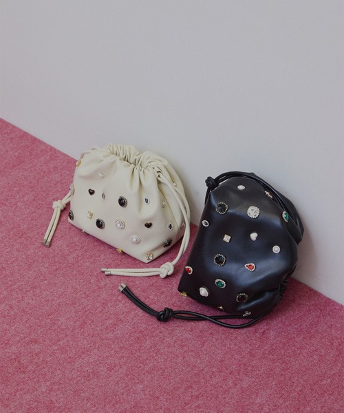UND BIJOU DRAWSTRING BAG（ハンドバッグ）｜Ameri（アメリ）の
