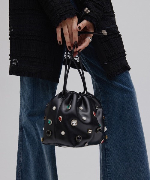 UND BIJOU DRAWSTRING BAG（ハンドバッグ）｜Ameri（アメリ）の