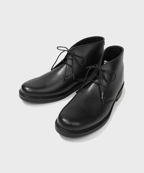 FIRENZE ATELIER（フィレンツェアトリエ）の「Basic Round Toe Chukka Boots_2NDF4900GB [Black]（ブーツ・メンズ・その他・24cm/25cm）」の5枚目の写真